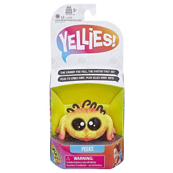 Yellies! Peeks; Voice-Activated Spider Pet; Ages 5 and up For Sale