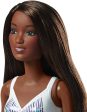 Barbie White Swimwear Beach Doll, Brunette Online Hot Sale