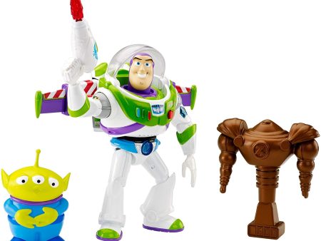 Mattel Disney Pixar Toy Story Feature Figure 7  Space Ranger Buzz Light-year & Alien Action Figure (3 Pack) Cheap