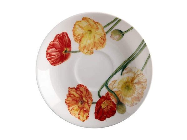 M&w Katherine Castle Floriade Breakfast Cup & Saucer 480ml Poppies Online Sale