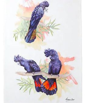 Maxwell & Williams Katherine Castle Bird Life Tea Towel Cockatoo For Discount