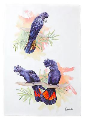 Maxwell & Williams Katherine Castle Bird Life Tea Towel Cockatoo For Discount