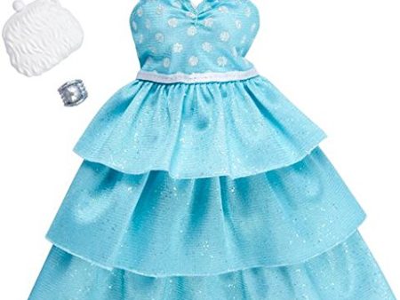 Barbie Fashions Complete Look Mint Polka Dot Ruffle Gown Set Sale