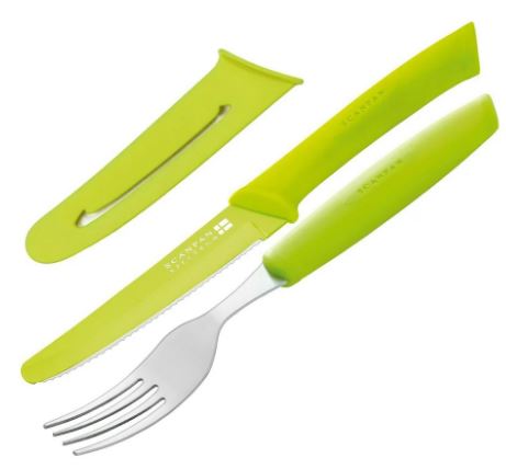 Scanpan Spectrum Steak Knife & Fork Set Green Hot on Sale