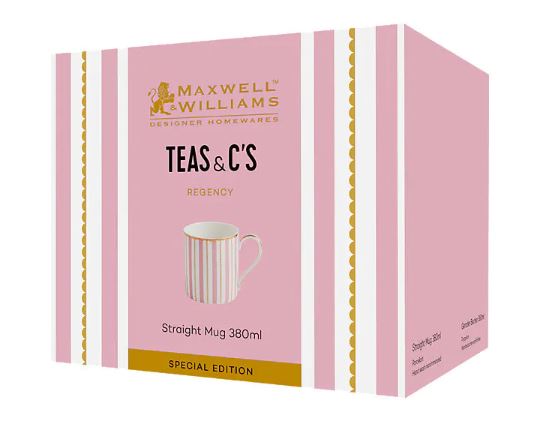 Maxwell & Williams Teas & C s - Regency Straight Mug 380ml - Pink Supply