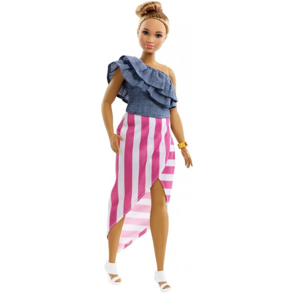 Barbie Fashionistas Doll, Curvy with Blonde Updo & Accessories Online now