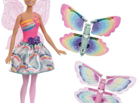 Barbie Dreamtopia Rainbow Cove Flying Wings Fairy Doll Fashion