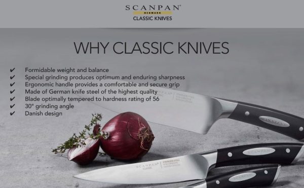 Scanpan Classic 3pc Knife Set - Paring, Utility & Cooks Online now