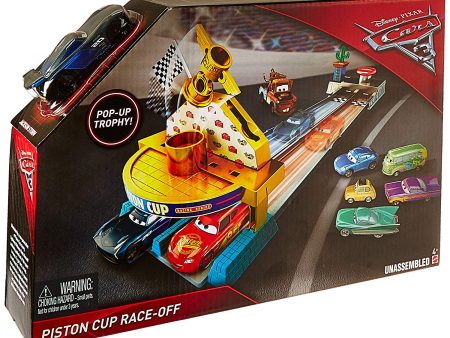 Disney Pixar Cars 3 Piston Cup Race-Off Playset Fashion