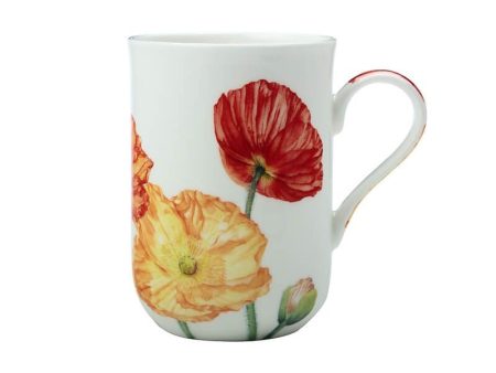 M&w Katherine Castle Floriade Mug 350ml Poppies For Cheap