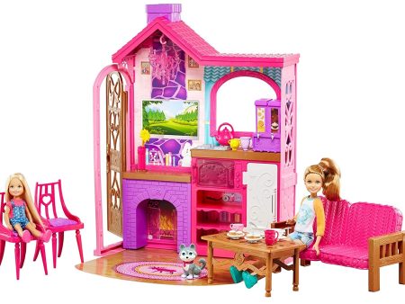 Barbie Camping Fun Playset with Barbie Cabin, Furniture, Puppy & Accessories Discount