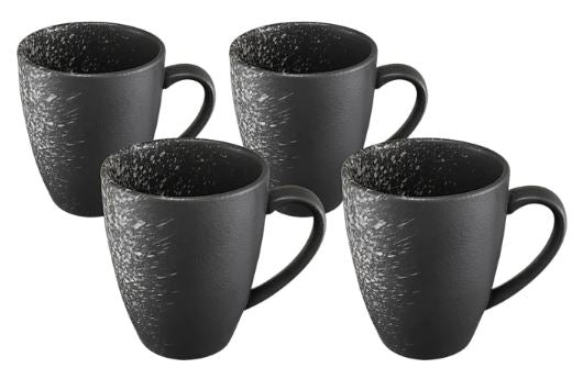 Maxwell & Williams Caviar Galaxy - Coupe Mug 400ml - Set Of 4 Online now