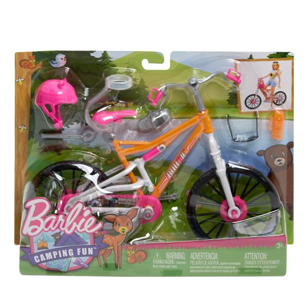 Barbie Mountain Bike with Doll Helmet, Sunglasses & Water Bottle Supply