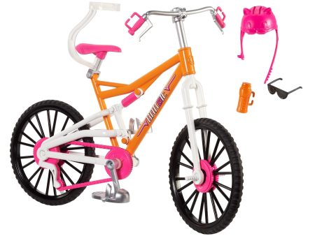 Barbie Mountain Bike with Doll Helmet, Sunglasses & Water Bottle Supply