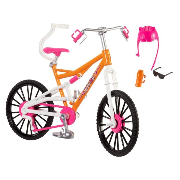 Barbie Mountain Bike with Doll Helmet, Sunglasses & Water Bottle Supply