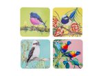 Maxwell & Williams Katherine Castle Bird Talk Cork Back Coaster 10.5cm Set Of 4 Online Hot Sale