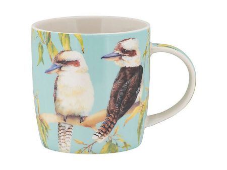 Maxwell & Williams Katherine Castle Bird Talk Mug 370ml Kookaburras For Sale