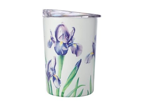 M&w Katherine Castle Floriade Double Wall Insulated Cup 360ml Irises For Cheap