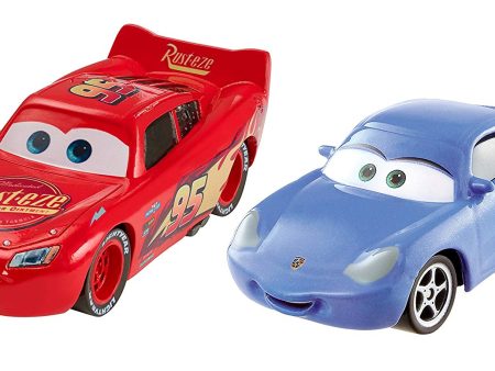 Cars 3 Lightning McQueen and Sally Die-Cast Vehicles, 2-Pack Hot on Sale