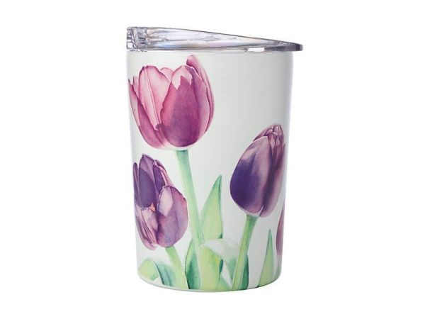 M&w Katherine Castle Floriade Double Wall Insulated Cup 360ml Tulips Supply