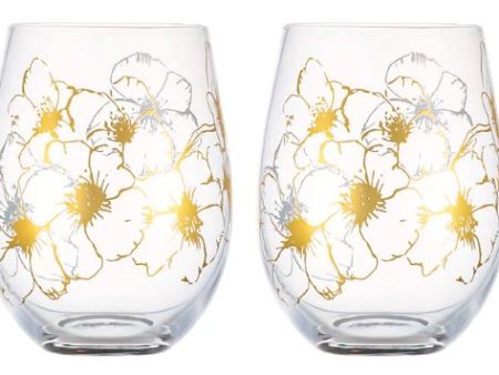 Maxwell & Williams - Estelle Michaelides - Stemless Glasses 560ml - Set Of 2 on Sale