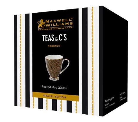 Maxwell & Williams Teas & C s - Regency Footed Mug 300ml - Black Online