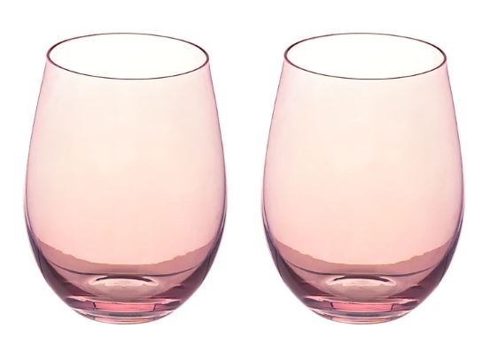 Maxwell & Williams Glamour Stemless Glass 560ml S 2 Pink Online Sale