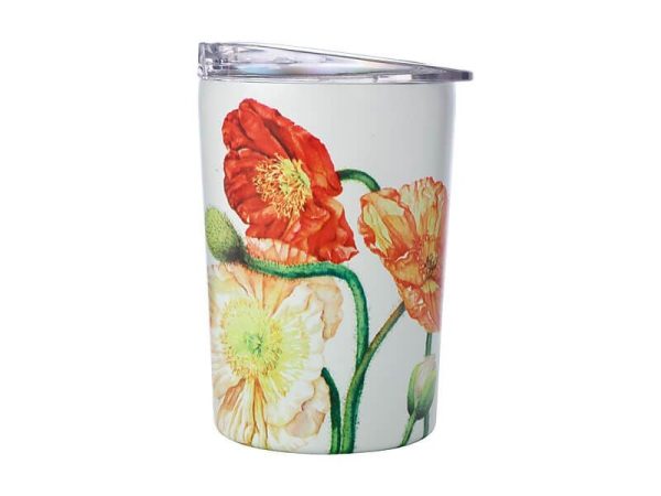 M&w Katherine Castle Floriade Double Wall Insulated Cup 360ml Poppies Discount