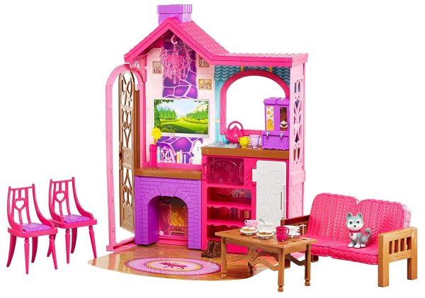 Barbie Camping Fun Playset with Barbie Cabin, Furniture, Puppy & Accessories Discount