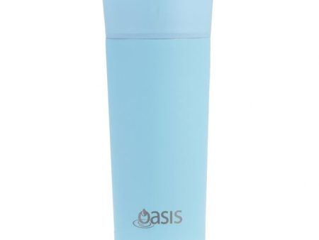 Oasis Stainless Steel Double Wall Insulated Travel Mug 360ml - Island Blue Sale