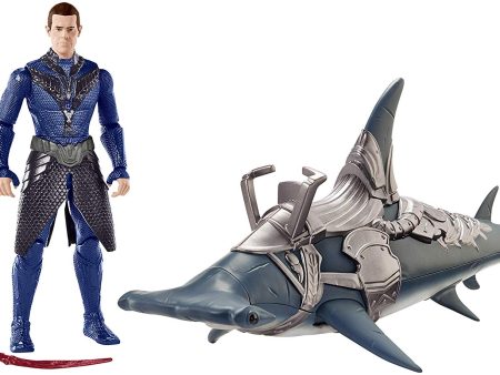 AQUAMAN VULKO Figure & HAMMERHEAD SHARK Hot on Sale