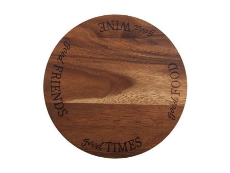 M&w Picnic Perfect Acacia Wood Lazy Susan 40cm on Sale