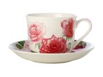 M&w Katherine Castle Floriade Breakfast Cup & Saucer 480ml Roses Online