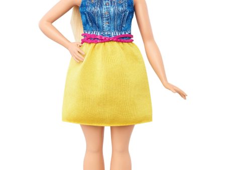 Barbie Fashionistas Chambray Chic, Curvy Body Doll Discount