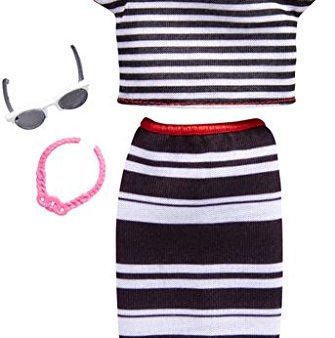 Barbie Fashions Complete Look Striped Top & Skirt Set For Sale