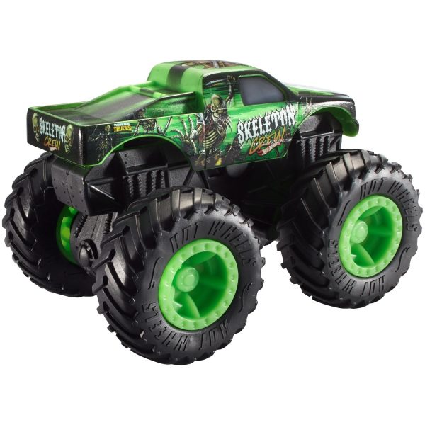 Hot Wheels Monster Trucks 1:43 Scale Skeleton Crew Rev Tredz Toy Truck Online Sale