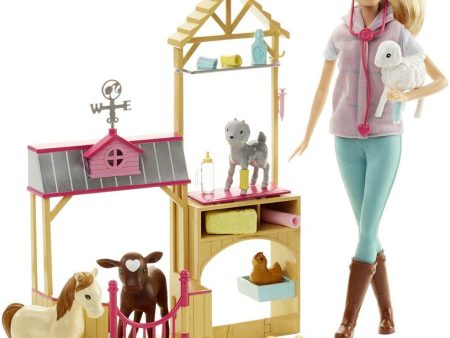 Barbie Careers Farm Vet Doll & Playset Hot on Sale