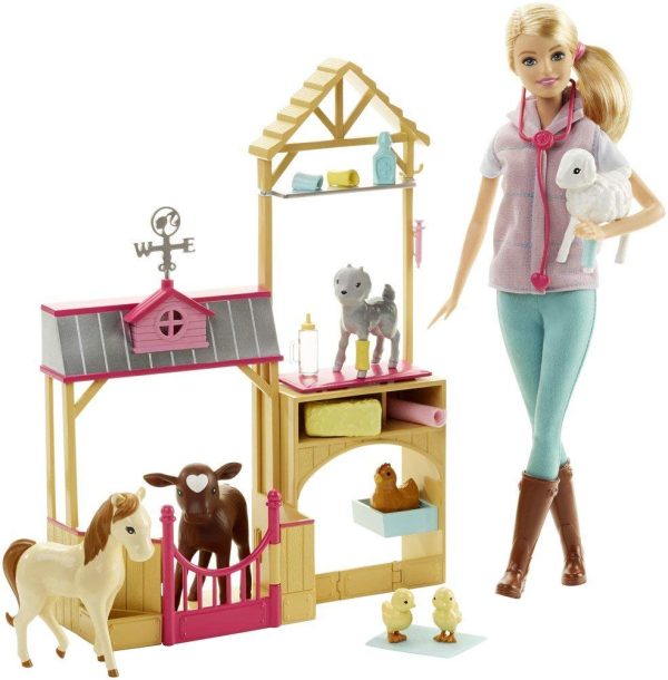 Barbie Careers Farm Vet Doll & Playset Hot on Sale