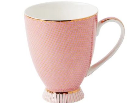 Maxwell & William Teas& C s - Regency Footed Mug 300ml - Pink Online Sale