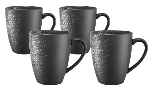 Maxwell & Williams Caviar Galaxy - Coupe Mug 400ml - Set Of 4 Online now