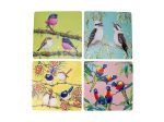 Maxwell & Williams Katherine Castle Bird Talk Cork Back Placemat 29x29cm Set Of 4 Assorted on Sale