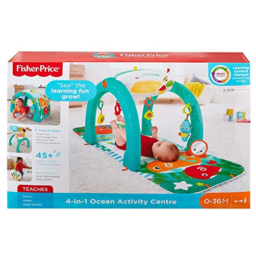 4-in-1 Ocean Activity Center, Blue Green Online