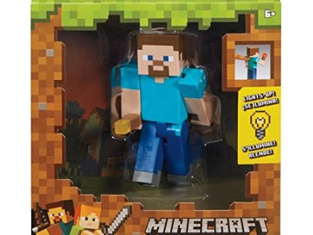 Minecraft Steve With Torch Figure Hot on Sale