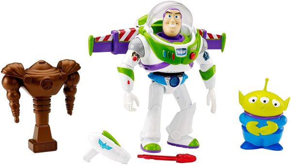 Mattel Disney Pixar Toy Story Feature Figure 7  Space Ranger Buzz Light-year & Alien Action Figure (3 Pack) Cheap