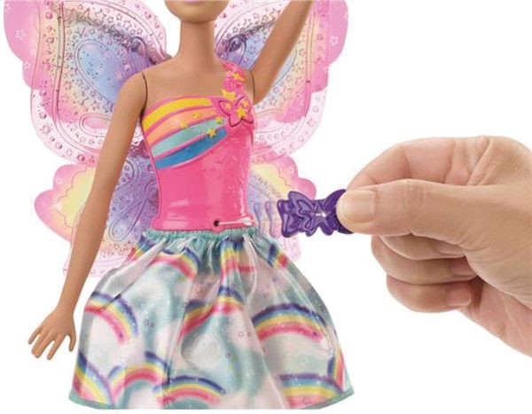 Barbie Dreamtopia Rainbow Cove Flying Wings Fairy Doll Fashion