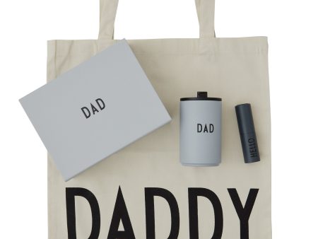 Dad Giftbox Design Letters, harmaa Online now