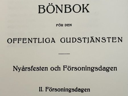 Bönbok för den offentliga gudstjänsten: nyårsfesten och försoningsdagen. 2, Försoningsdagen on Sale